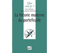 La théorie moderne du portefeuille - Florin Aftalion - Que Sais-Je - Poche - Etude