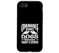 La thérapie du Cornhole et des Chiens est coûteuse pour Les Amateurs de Cornhole Coque pour iPhone SE (2020) / 7/8