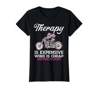 La thérapie est Un Vent coûteux pour Une Vie de Moto Bon marché T-Shirt Graphique avec Valeur
