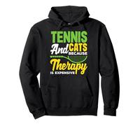 La thérapie pour Les Joueurs de Tennis et Les Chats coûte Cher Sweat à Capuche