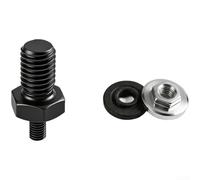 La tige adaptateur de meuleuse d'angle convertit la broche M5 en filetage M10 pour une utilisation avec des meules et accessoires (C)