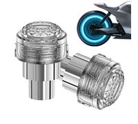 La Tige De Valve De LED Couvre 7 Couleurs Clignotantes De Valve De Pneu | Bouchons De Tige De Valve De Pneu LED Avec Capteur De Mouvement, Lumières ABS + PC Étanches Pour Motos, Scooters Électriques,
