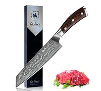 LA TIM'S Couteau de chef professionnel 8 pouces, couteaux de cuisine damas en acier inoxydable japonais VG-10 avec motif unique, lame ultra tranchante et poignée ergonomique