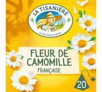 LA TISANIERE - Infusion Apaisante à la Fleur de Camomille, Saveur Douce et Relaxante (20 Sachets) - Le lot de 3