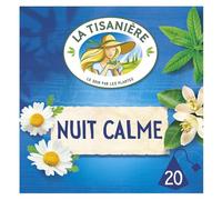 La Tisanière - Infusion Camomille, Oranger, Tilleul et Verveine - Boîte de 20 Sachets - 28g - Le Lot De 4
