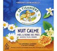 La Tisanière Infusion nuit calme miel et reine des prés x20