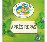 LA TISANIÈRE - Infusion Rafraîchissante Anis-Vert, Menthe et Verveine, Saveur Naturelle (20 sachets) - Le lot de 3