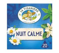 LA TISANIERE - Infusion Relaxante à la Camomille, Oranger et Tilleul, Saveur Douce (20 Sachets) - Le lot de 3