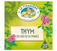 LA TISANIERE - Infusion Thym du Sud de la France - Feuilles de Thym - la boite de 22g - Le Lot De 5