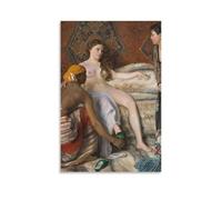 La Toilette Frederic Bazille Poster d'œuvres d'art sur toile à suspendre 40 x 60 cm