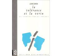 La Tolérance et la Vertu : De l'usage politique de l'analogie