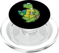 La Tortue Aime Lire et Boire du café ou du thé PopSockets PopGrip pour MagSafe