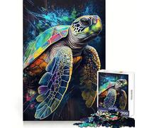 La Tortue Patiente Puzzle de 1000 pièces pour Adolescents Jeu de réflexion Activité à la Maison Découpe de qualité supérieure pour Les vœux du Père Noël 50x75cm
