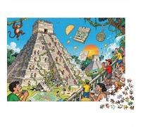 La Tour du Temple Maya de Tikal dans Un Émoi Monumental Puzzle en Bois Imperméable DIY Puzzles De 1000 Pièces pour Adultes Cadeaux Défi Et Casse-tête Jeux Éducatifs