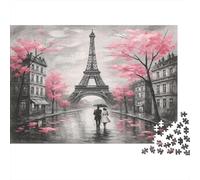 La Tour Eiffel à Paris Casse-tête 1000 Pièces avec Couleurs Éclatantes, Jeu De Puzzle Premium pour La Décompression Et La Décoration Murale, Cadeau d'anniversaire Parfait 38x26cm/100