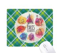 la tour eiffel, paris vie colorée réseaux verte grille pixel tapis de souris