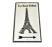 La Tour Eiffel Porte plaque Fonte Sign Wall House Post Clôture Barrière Jardin