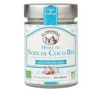 La Tourangelle - Huile de noix de coco désodorisée - 100% Biologique - Huile de coco raffinée - Cuisine et cosmétique - 314ml