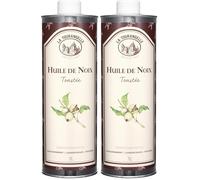 La Tourangelle - Huile de noix toastée - Riche en omega 3 - Saveur de noix délicatement toastées - Issue d’un savoir-faire ancestral - 1L (Lot de 2)