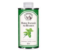 La Tourangelle - Huile infusée au basilic - Infusion naturelle - 500ml | Sans arômes artificiels