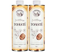 La Tourangelle - Huile mélange toasté - Huile de colza et huile de noix toastée - Goût délicatement toasté - Riche en Oméga 3-750ml (Lot de 2)