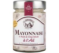 La Tourangelle - Mayonnaise à l'ail - À l'huile de colza infusée à l'ail - Mayonnaise 100% naturelle - Oeufs plein air - Fabrication française - 270g