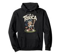 La Toxica Style rétro Cartoon Amusant Baseball Latino Sweat à Capuche