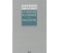 La tradition allemande dans la philosophie