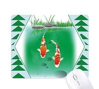 la tradition chinoise deux poissons tapis de souris green pine tree tapis en caoutchouc