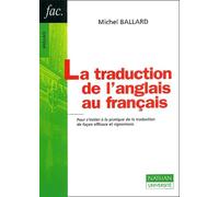 La traduction de l'anglais au français
