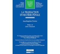 La Transaction En Matière Pénale