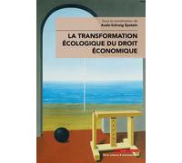 La Transformation écologique du droit économique - Aude-Solveig Epstein - Mare & Martin - broché - Etude