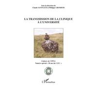 Claude Savinaud (dir.) – La transmission de la clinique à l'univ. – Num. spécial 20 ans CPC – Broché