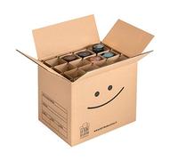 LA TRIBU DU CARTON Carton pour 24 verres, Brun