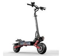 La trottinette électrique CL8 est équipée de deux moteurs, d'une batterie 60 V 33 Ah, de deux amortisseurs, de pneus tout-terrain de 11 pouces et est pliable. Son autonomie est de 80 à 100 kilomètres.