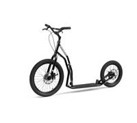 La Trottinette Yedoo Mezeq pour Adultes (jusqu'à 150 kg), Trottinette Tout-Terrain (pneus 20"/16") avec béquille et Guidon réglable, cani-Trottinette avec Freins à Disque.