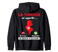 La Tunisie M' Appelle Humour Tunisie Cadeau Pays Tunisien Sweat à Capuche
