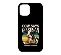 La Vache Dit Que Go Vegan à Base de Plantes Raisons évidentes Coque pour iPhone 12/12 Pro