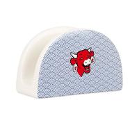 La Vache Qui rit® G545676 Porte Eponge de Cuisine en Dolomite - Support éponge évier décor La Vache Qui rit® 14 x 8,8 x 5,5 cm - Porte Savon pour Egayer Votre Cuisine