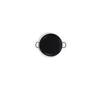 La valenciana 10 cm, poêle à paella en acier émaillé noir, noir, 34 cm