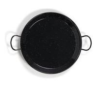 VAELLO - Plat à Paella en Métal Émaillé - Plat de Cuisson Résistant - Accessoire Cuisine Extérieure Facile à Nettoyer - Poêle à Paella à 4 Poignées, Ø 90 cm