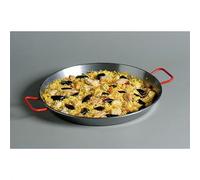 Plat à paëlla en acier poli - D: 34 cm