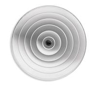 La Valencienne 28 cm Couvercle en Aluminium Lisse, Noir Parent, Aluminium, Silver, 45 cm