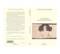 La valeur de l'oeuvre d'art - Véronique Fabbri - L'harmattan - broché - Livre