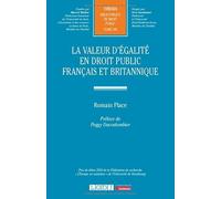 La valeur d'égalité en droit public français et britannique (512)