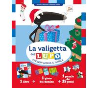 La valigetta del lupo che non amava il Natale. Amico lupo. Con gioco del domino. Con puzzle