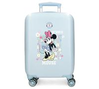 La Valise Rigide à 4 Roues Disney Minnie Happy avec Serrure à Combinaison pour Enfants est fabriquée en ABS, Un matériau Rigide et léger.