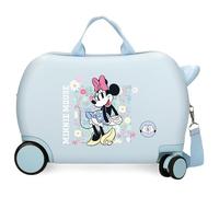La Valise Rigide à 4 Roues Disney Minnie Happy avec Serrure à Combinaison pour Enfants est fabriquée en ABS, Un matériau Rigide et léger.