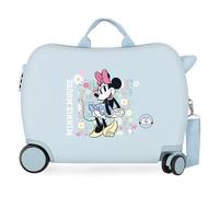 La Valise Rigide à 4 Roues Disney Minnie Happy avec Serrure à Combinaison pour Enfants est fabriquée en ABS, Un matériau Rigide et léger.