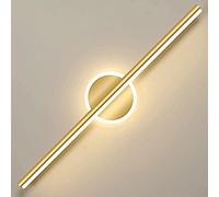 La vanité LED allume les appareils d'éclairage mur chambre coucher salle bains 3000K?Lampes avant miroir toilette doré brossé moderne?Salle Bain Armoire Maquillage Applique Murale Éclairage (60cm)